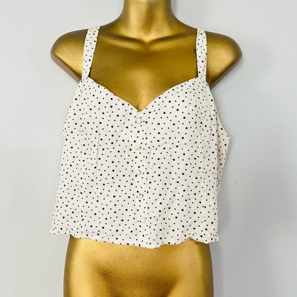 Abercrombie and fitch White Polka Dot Women's Top - Picture 1 of 3
